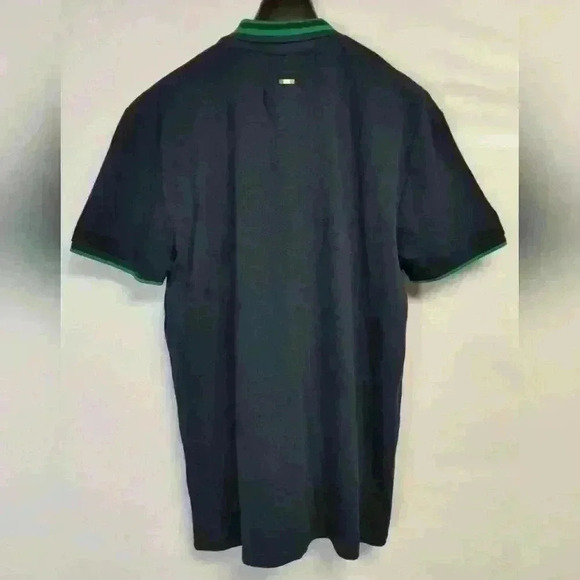 Men's Irlanda Ireland Navy/Green Polo Short Sleeve Shirt Size L - Picture 5 of 8